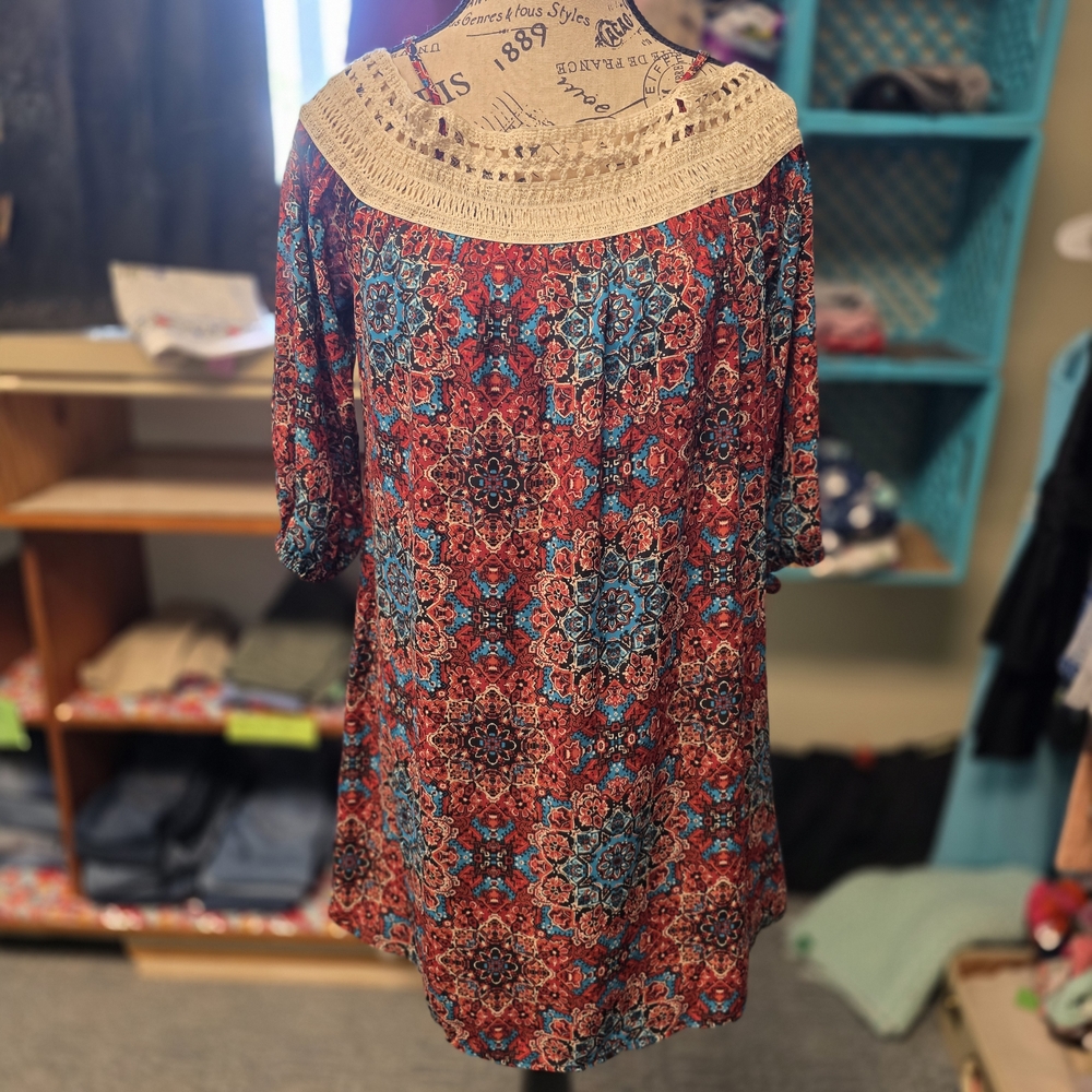 Bohemian Floral Print Women's Top